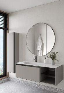 Тумба под раковину Armadi Art Quatro 790-M6-120-L-A 120 см серый/антрацит